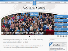 Tablet Screenshot of cornerstoneefree.org